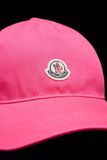  Mũ Nữ Moncler Logo Baseball Cap 'Fuchsia' 