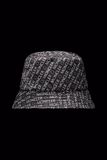  Mũ Nữ Moncler Logo Print Bucket Hat 'Black White' 