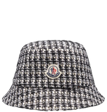  Mũ Nữ Moncler Tweed Bucket Hat 'Black White' 