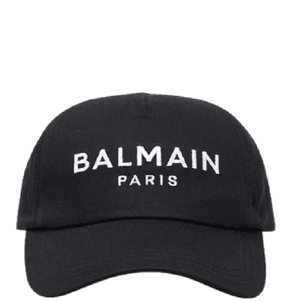  Mũ Nữ Balmain Cotton With Balmain Logo 'Black' 