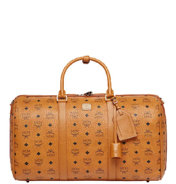  Túi Nữ MCM Traveler Weekender in Visetos 'Brown' 