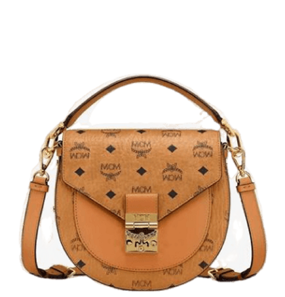  Túi Nữ MCM Small Patricia Shoulder Bag In 'Visetos Cognac' 