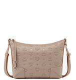  Túi Nữ MCM Klara Shoulder Bag Monogram Leather 'Beige' 
