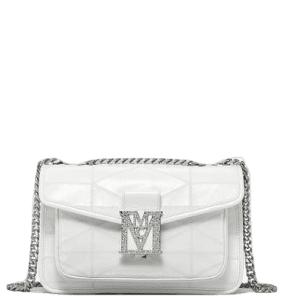  Túi Nữ MCM Mena Quilted Leather 'Grey' 