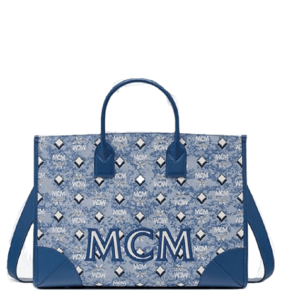  Túi Nữ MCM München Tote 'Blue' 