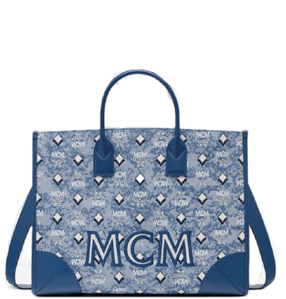  Túi Nữ MCM München Tote 'Blue' 