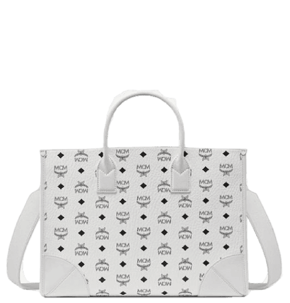  Túi Nữ MCM München Tote 'White' 