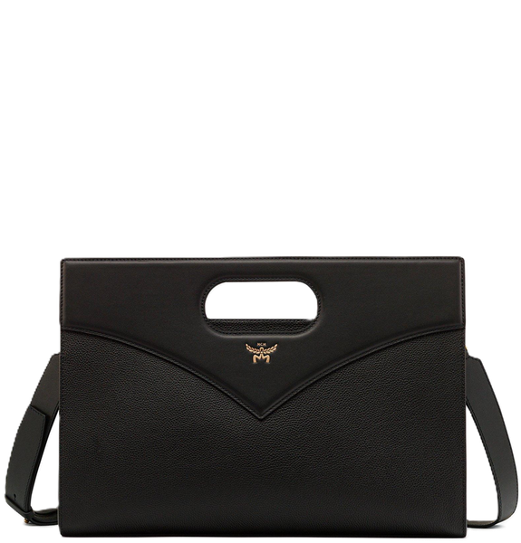  Túi Nữ MCM Diamond Tote Embossed Leather 'Black' 