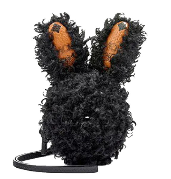 Túi MCM Nữ Rabbit Pouch Charm 'Black' 