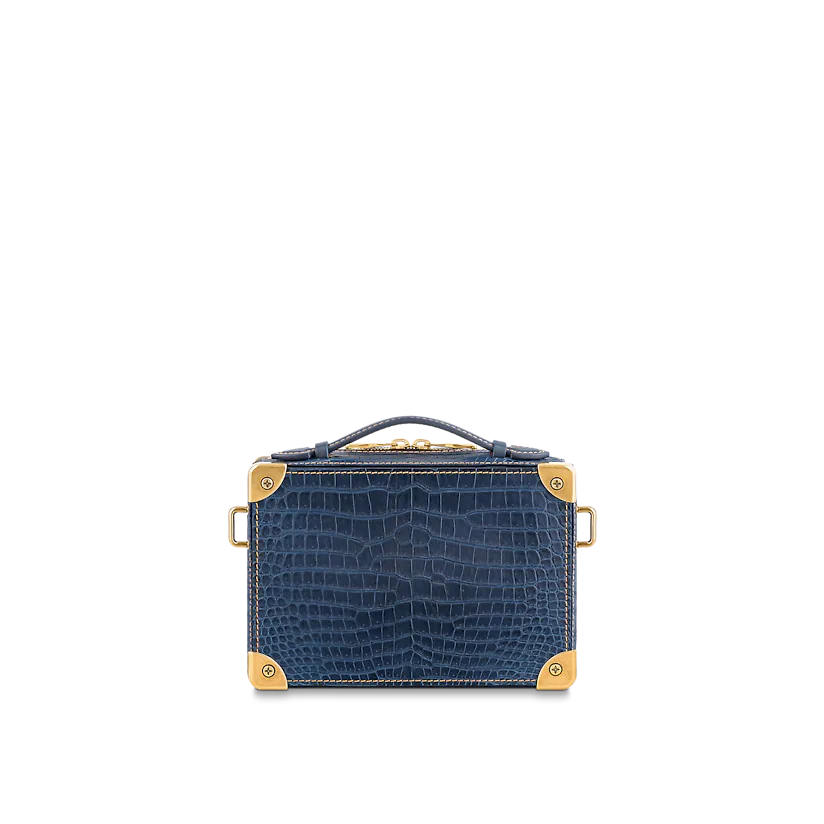  Túi Nam Louis Vuitton Handle Soft Trunk Croco 'Denim' 