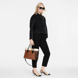  Túi Nữ Louis Vuitton On My Side Tote Chataigne 'Brown Crème Beige' 