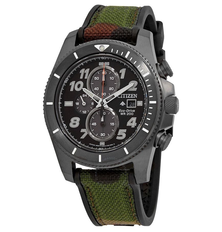  Đồng Hồ Nam CITIZEN Promaster Tough Chronograph Eco-Drive Dial Watch 'Black' 