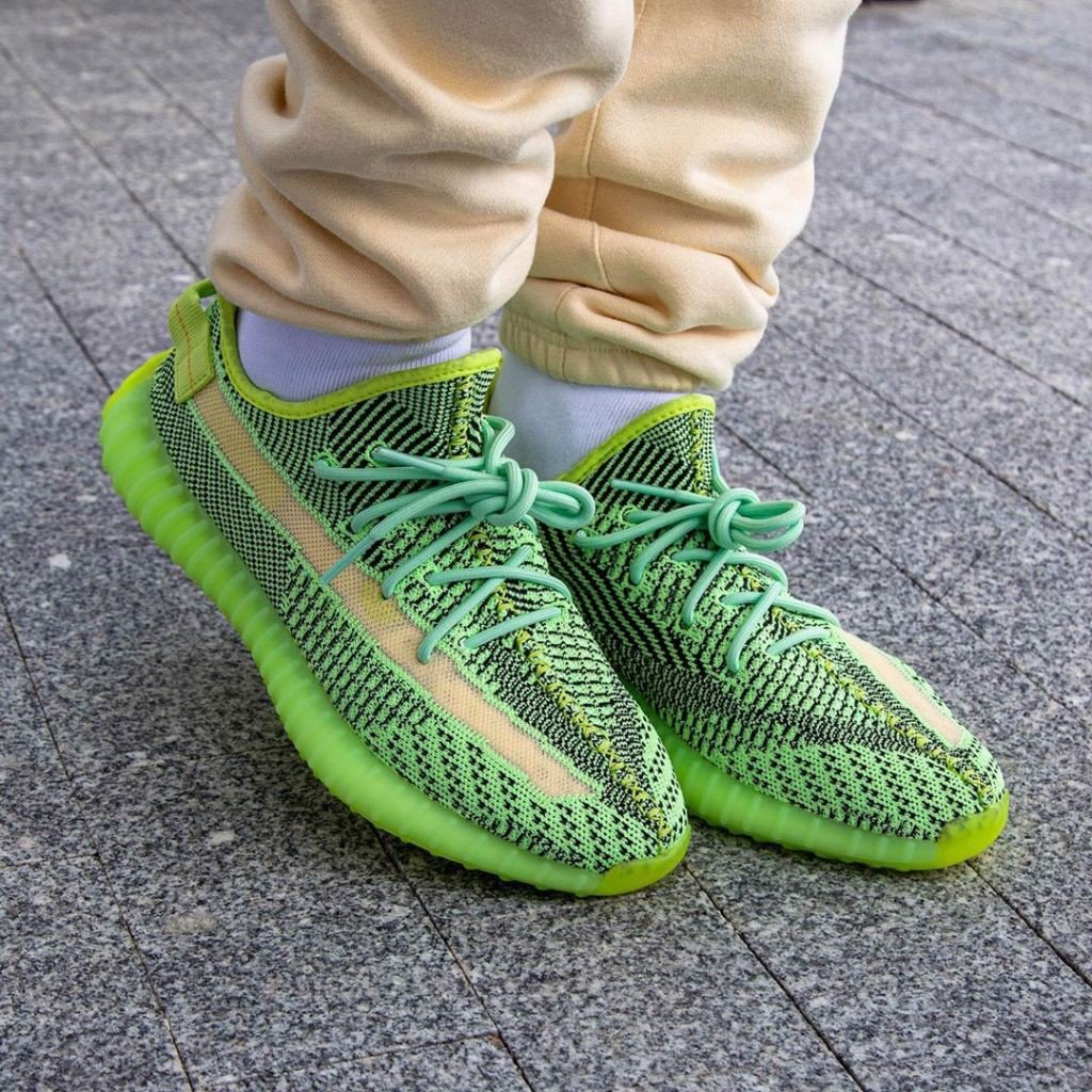 neon yeezys 2019