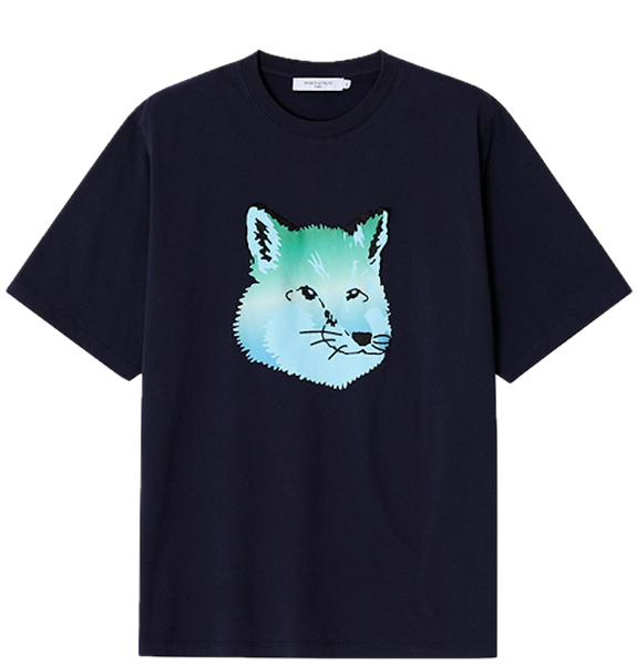  Áo Maison Kitsune Vibrant Fox Head 'Black' 
