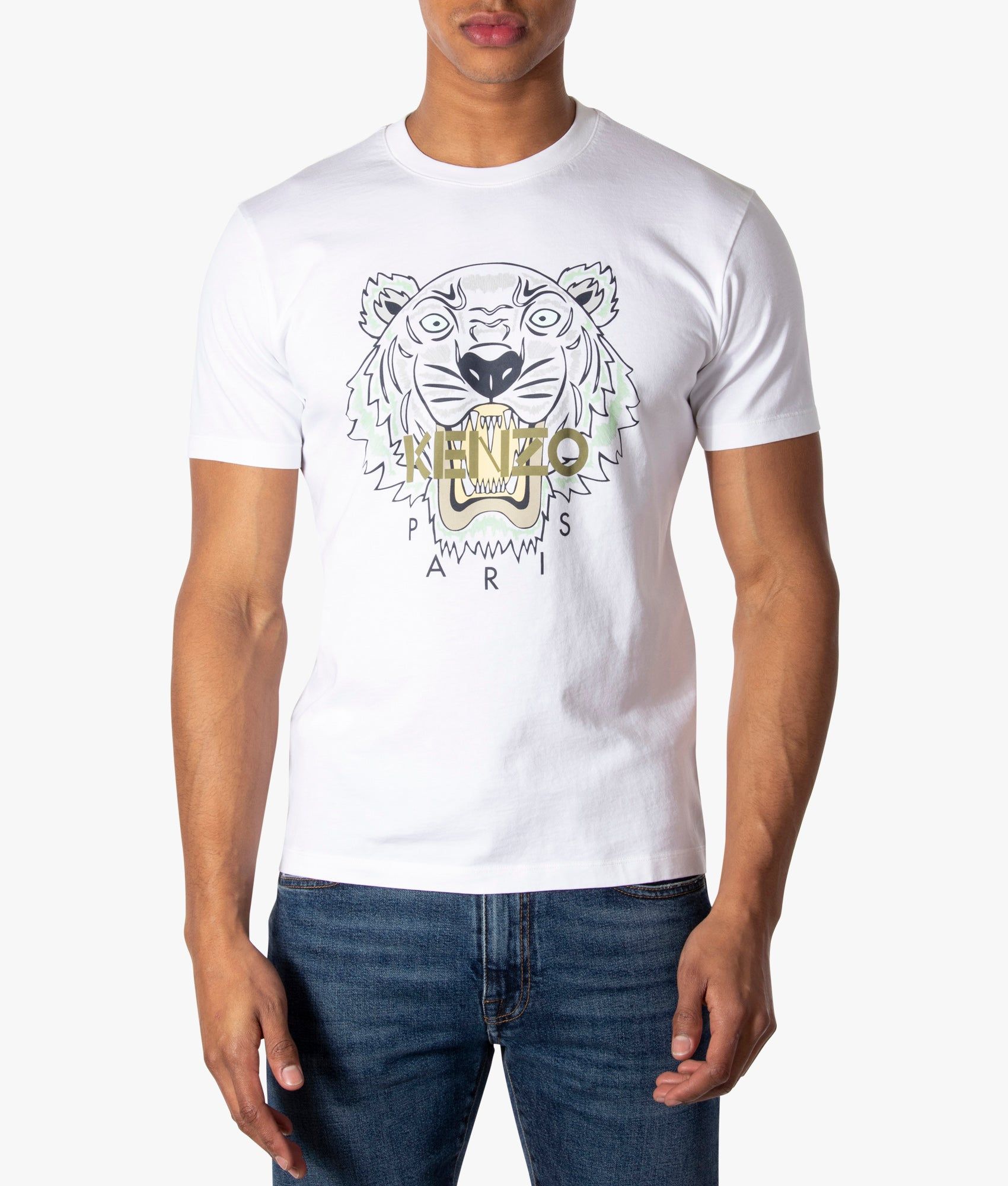  Áo Nam Kenzo Tiger Classic T-Shirt 'White' 