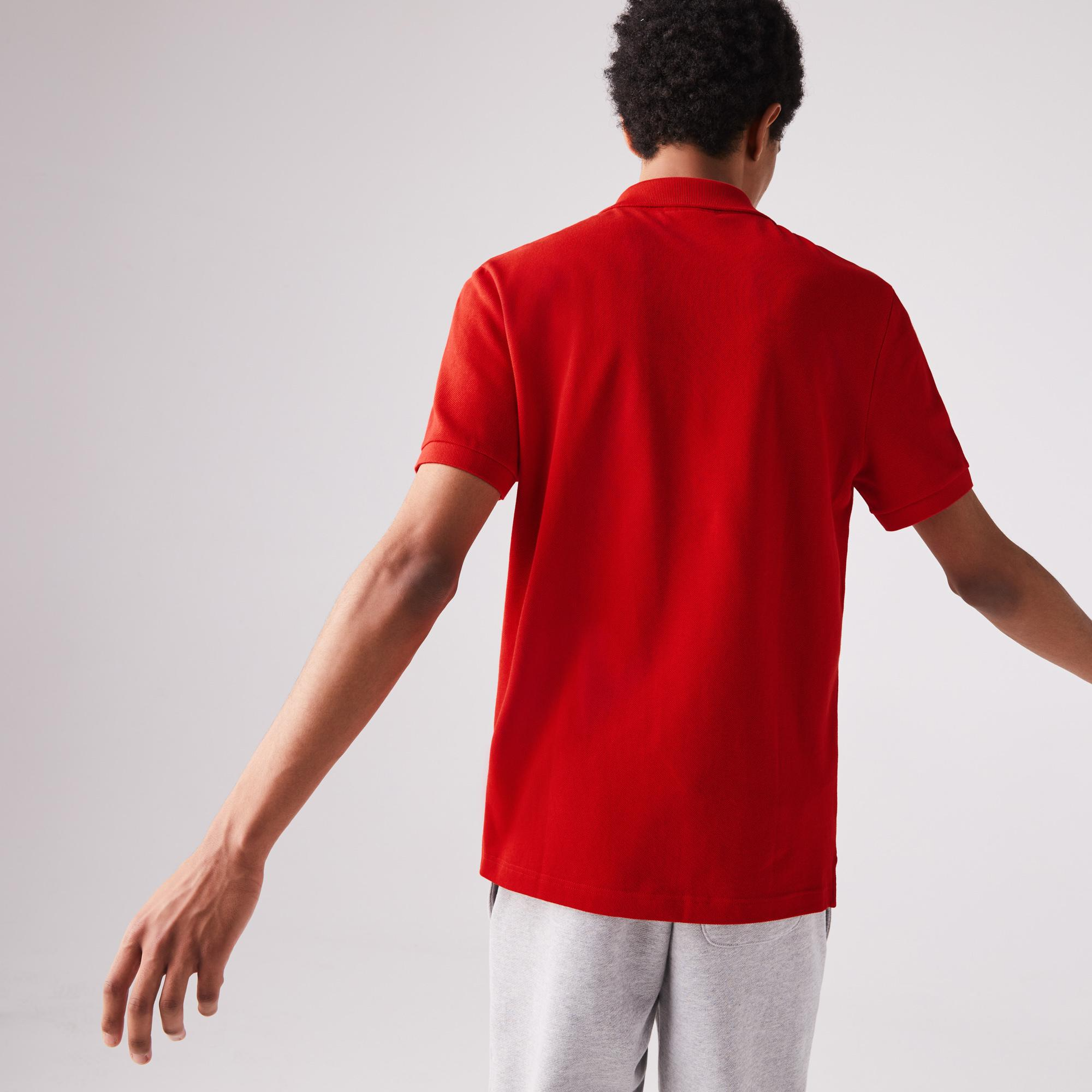  Áo Nam Lacoste Slim Fit Polo İn Petit Piqué 'Red' 