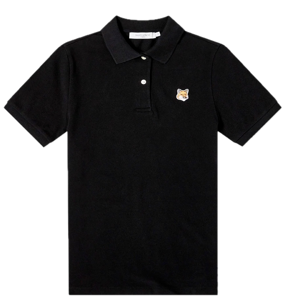  Áo Nữ Maison Kitsune Fox Head Polo 'Black' 