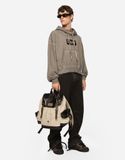  Balo Dolce & Gabbana Canvas Backpack 'Beige' 