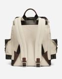  Balo Dolce & Gabbana Canvas Backpack 'Beige' 