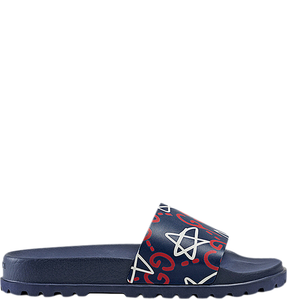  Dép Nam Gucci Ghost Slide 'Star Print Blue' 