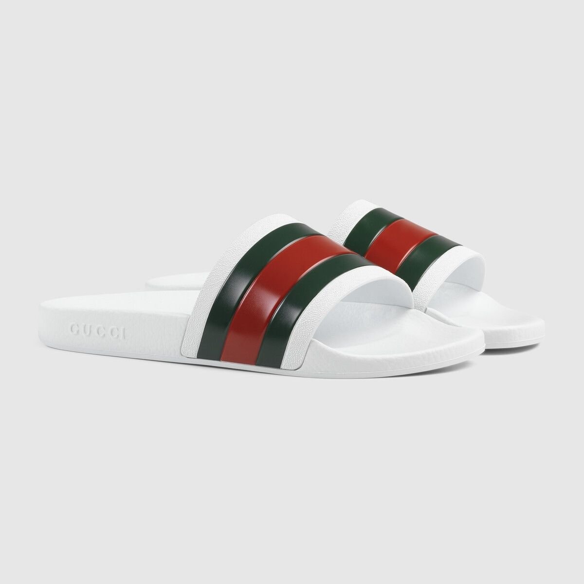 Dép Nam Gucci Pursuit Pool Slides 'White' 308234-GIB10-9079 – LUXITY