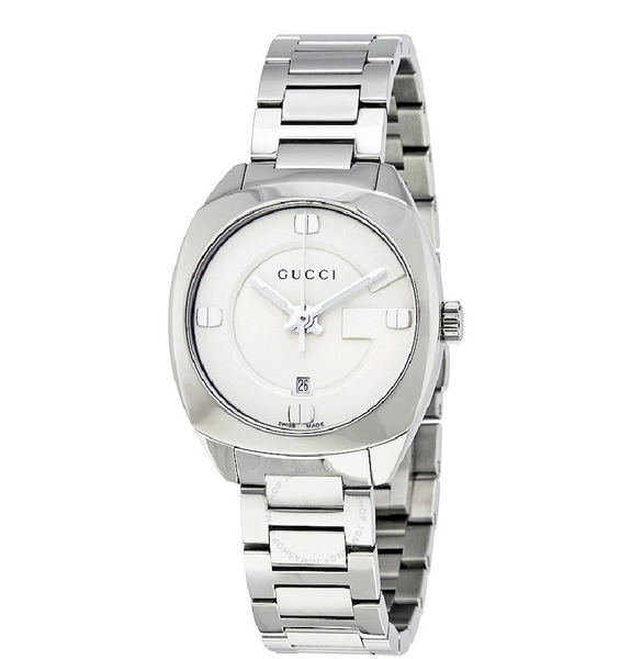  Đồng Hồ Nữ Gucci Dial Stainless Steel 'White' 