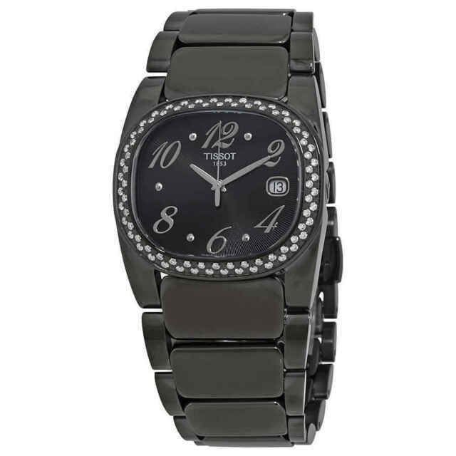  Đồng Hồ Nữ Tissot T-Moments Black Dial PVD 'Black' 