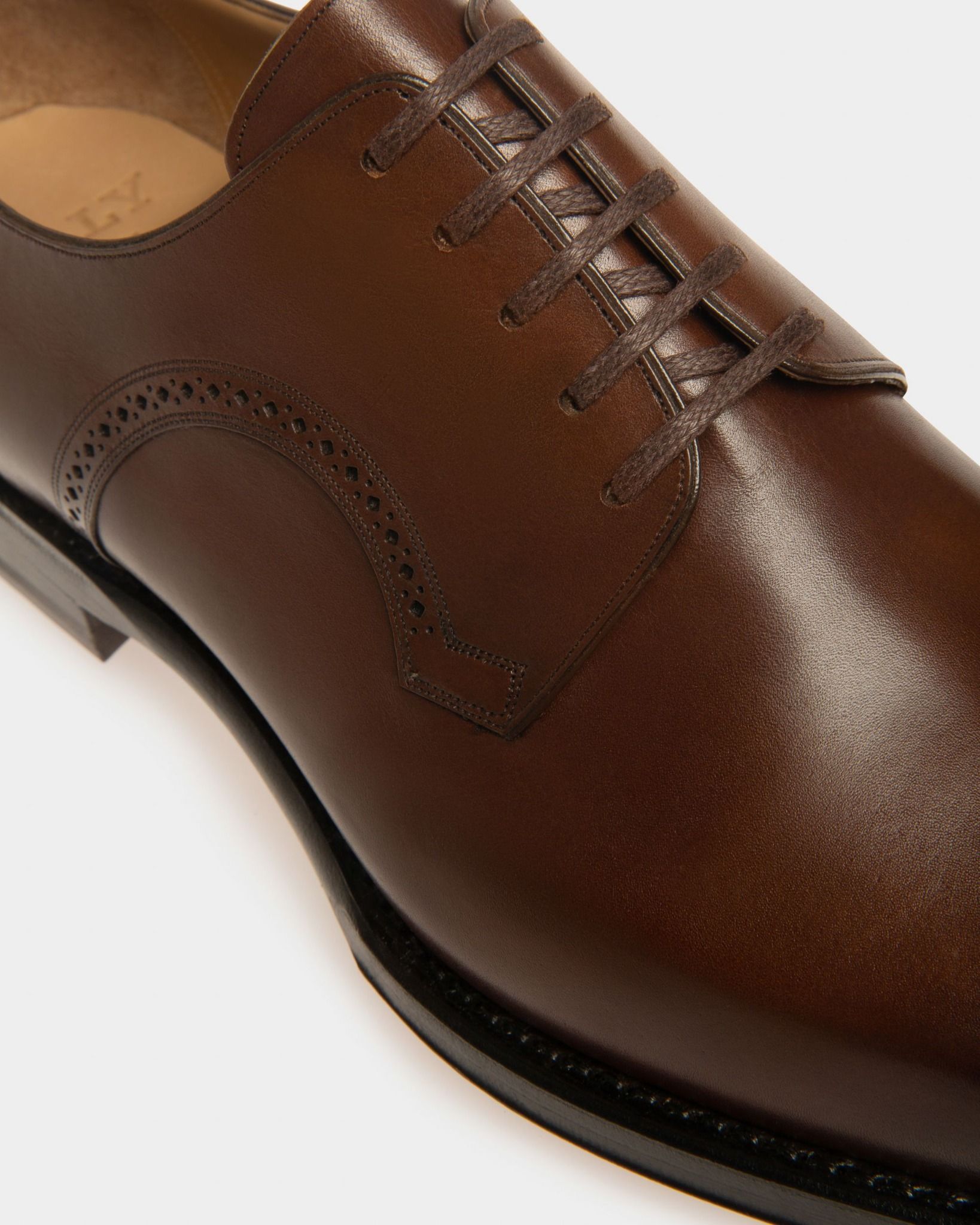  Giày Nam Bally Scamardo Leather Derby Shoes 'Brown' 