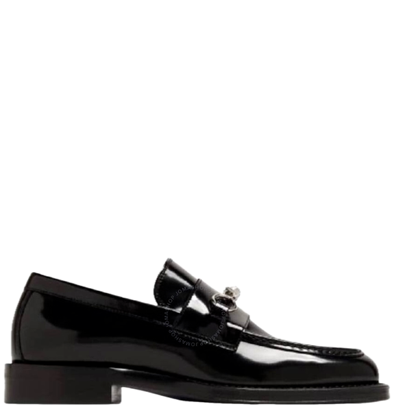  Giày Nam Burberry Barbed Stacked Heel Loafers 'Black' 