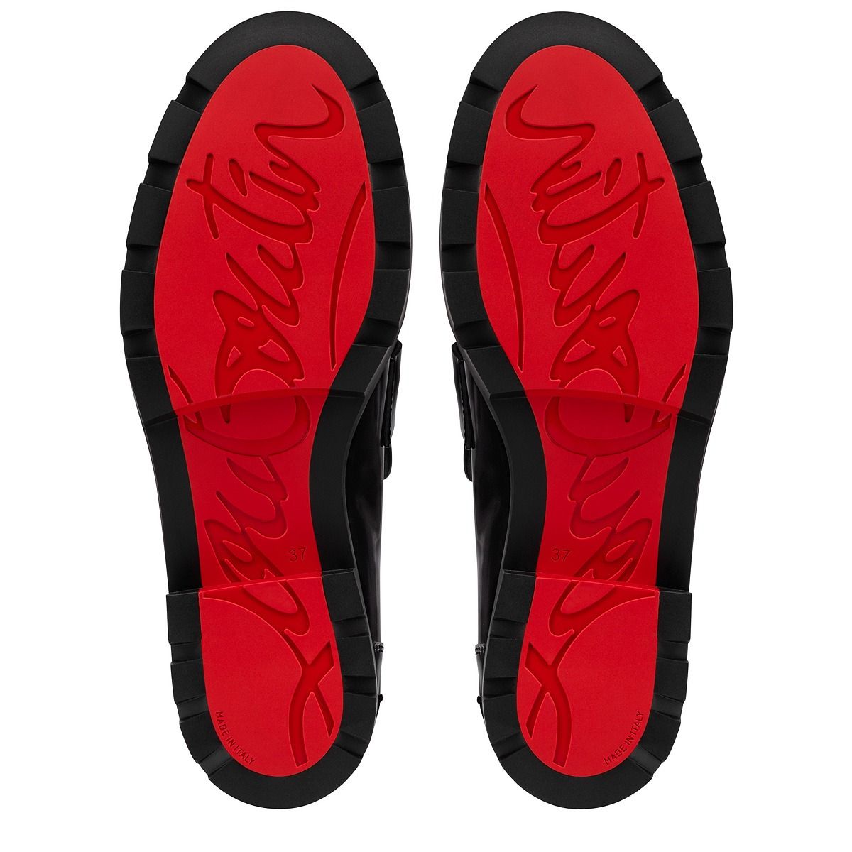  Giày Nam Christian Louboutin CL Moc Lug 'Black' 