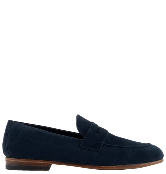  Giày Nam Giorgio Armani Suede Loafers 'Blue' 