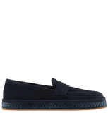  Giày Nam Giorgio Armani Suede Loafers 'Blue' 