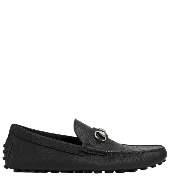  Giày Nam Gucci Driver With Horsebit 'Black' 