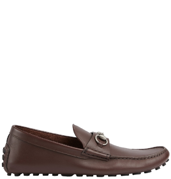  Giày Nam Gucci Driver With Horsebit 'Brown' 