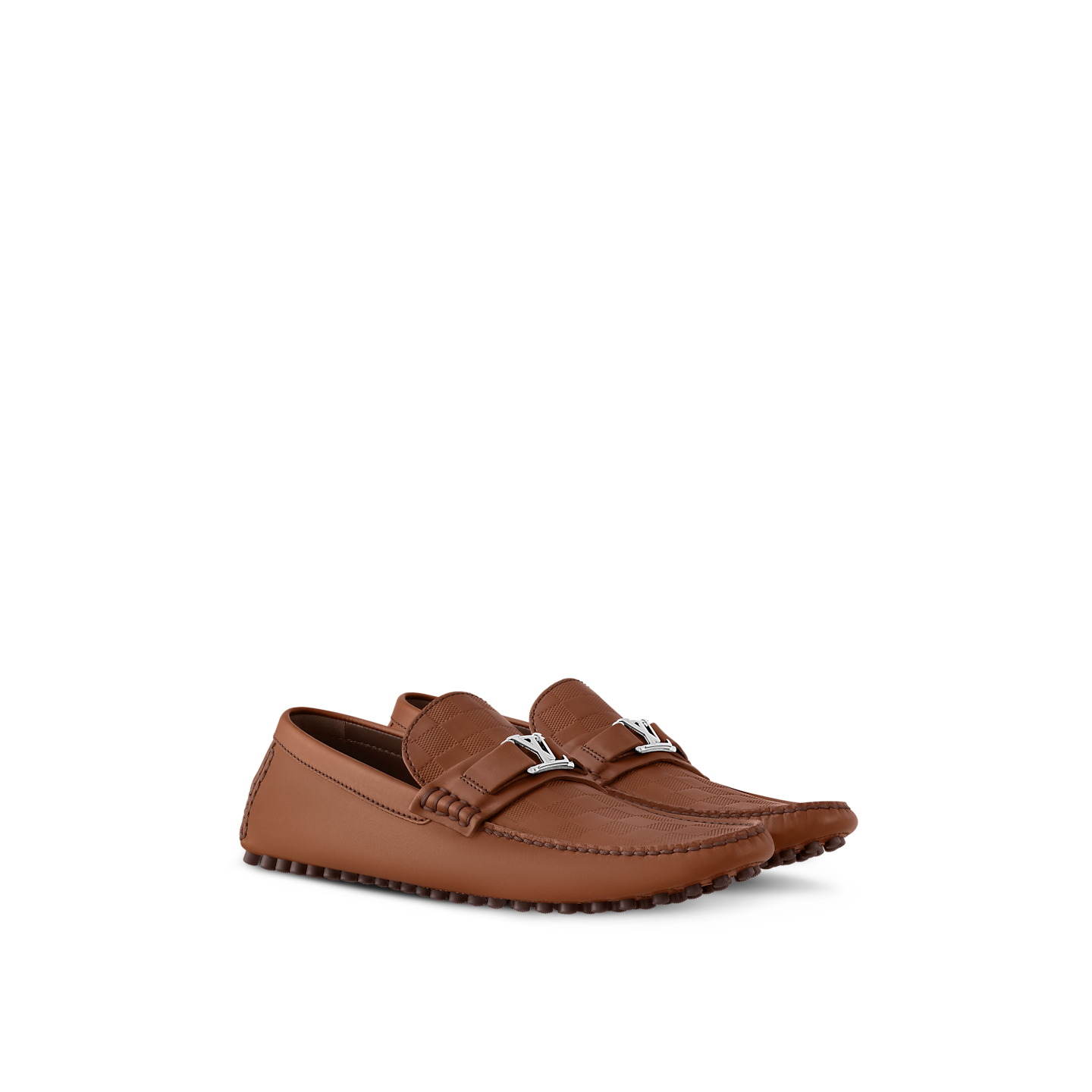  Giày Nam Louis Vuitton Hockenheim Moccasins 'Cognac' 