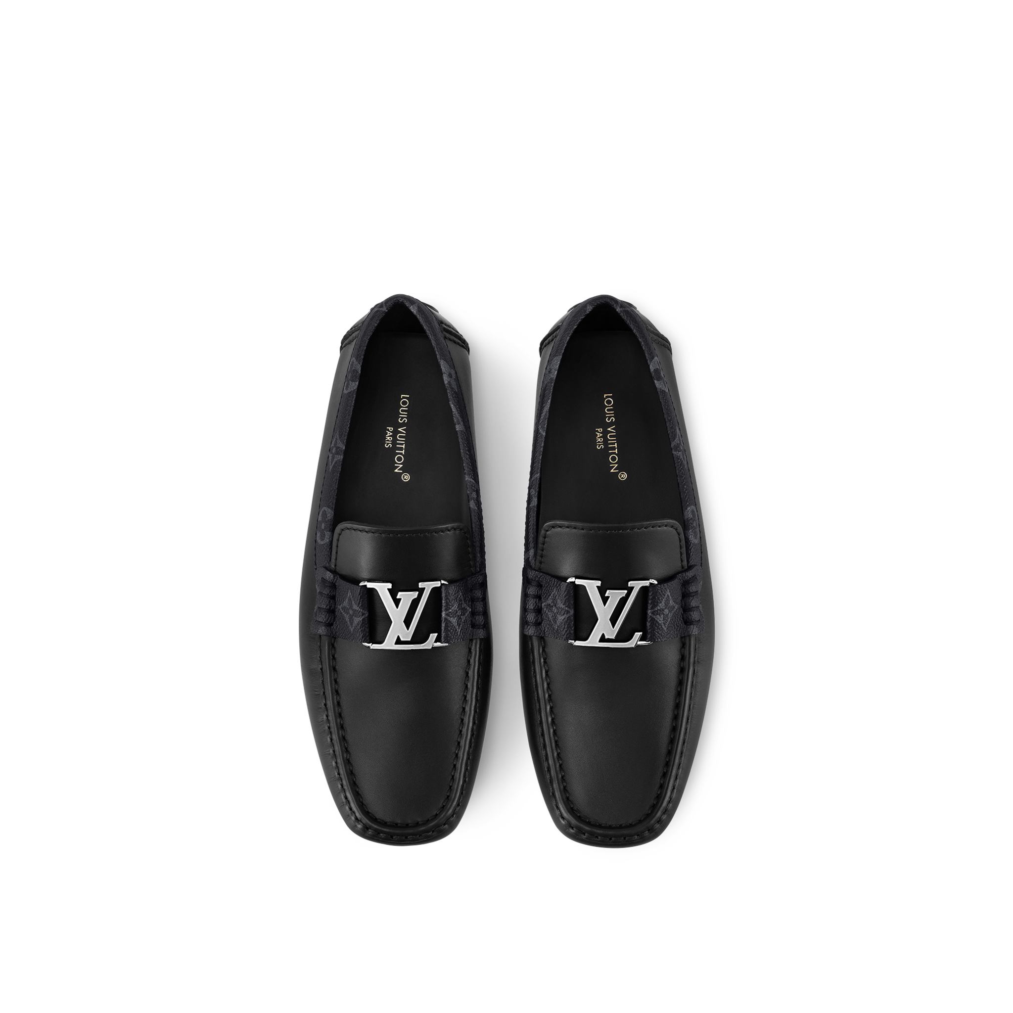  Giày Nam Louis Vuitton Monte Carlo Moccasins 'Black' 