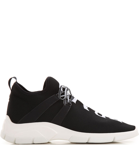  Giày Nam Prada Knit Fabric Sneakers 'Black' 