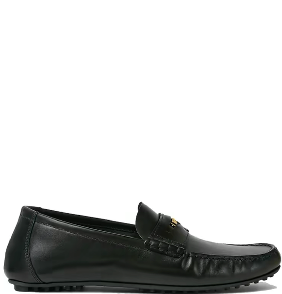  Giày Nam Versace Leather Loafers 'Black' 