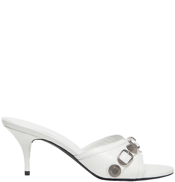  Giày Nữ Balenciaga Cagole 70mm Sandal 'White' 
