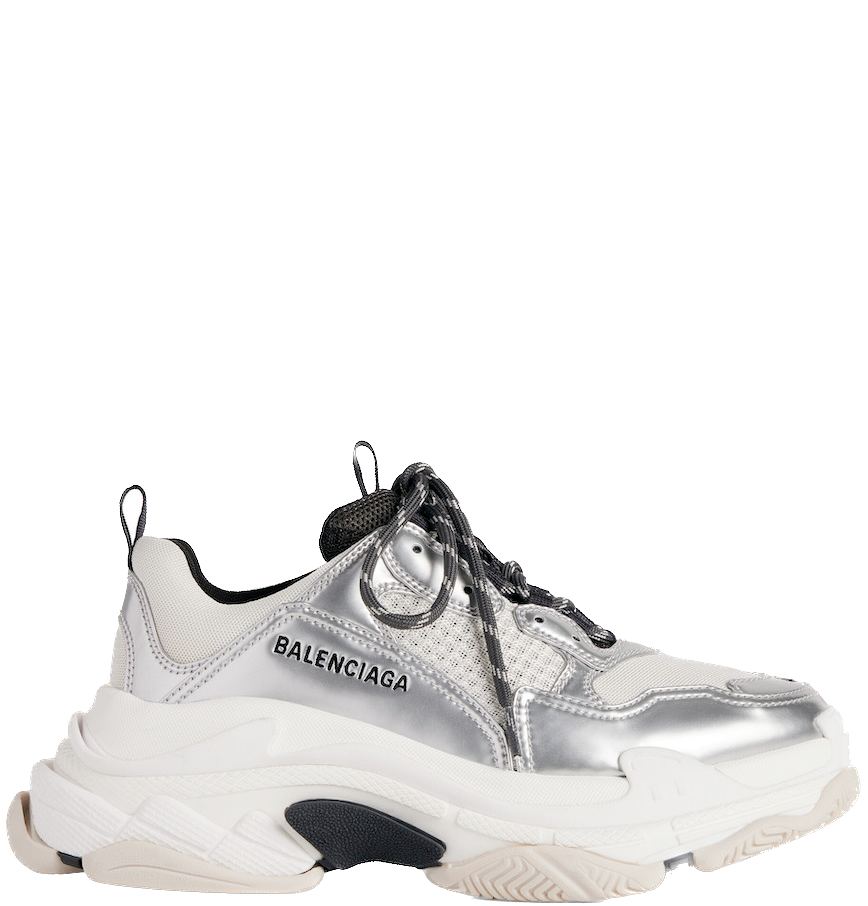  Giày Nữ Balenciaga Triple S Trainers 'Silver' 
