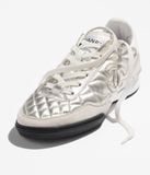  Giày Nữ Chanel Trainers Calfskin 'Silver' 