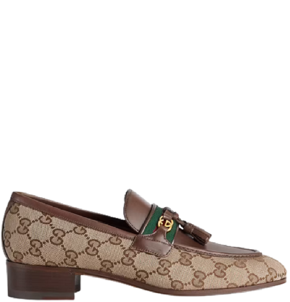  Giày Nữ Gucci GG Loafer Tassel 'Beige' 
