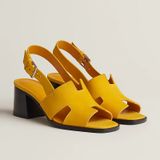  Giày Nữ Hermes Elbe 60 Sandal 'Jaune Topaze' 