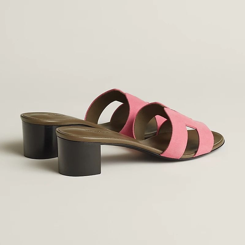  Giày Nữ Hermes Oasis Sandal 'Rose Du Désert' 