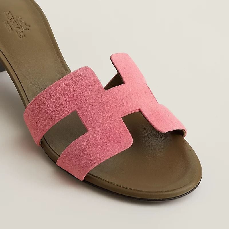  Giày Nữ Hermes Oasis Sandal 'Rose Du Désert' 