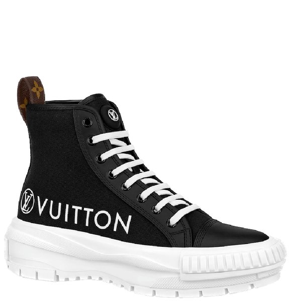  Giày Nữ Louis Vuitton LV Squad Trainer Boots 'Black' 