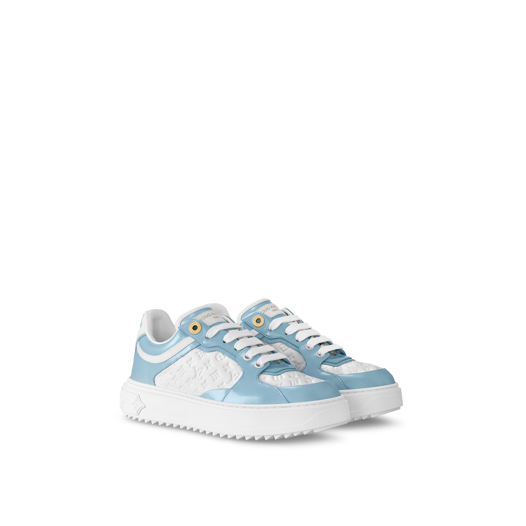  Giày Nữ Louis Vuitton Time Out Trainers 'Light Blue' 