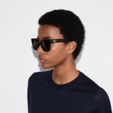  Kính Nữ Gucci Round Frame Sunglasses 'Brown' 