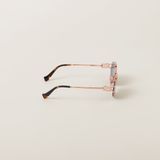 Kính Miu Miu Logo Sunglasses 'Blue' 