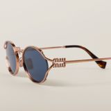  Kính Miu Miu Logo Sunglasses 'Blue' 